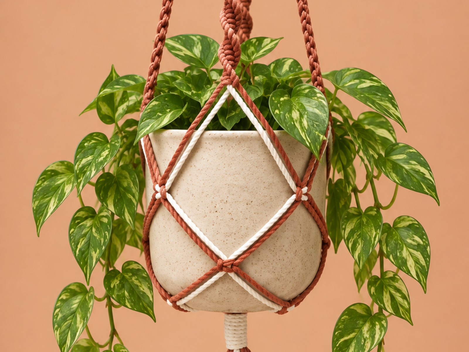 Macramé suspendu